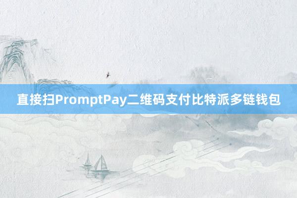 直接扫PromptPay二维码支付比特派多链钱包