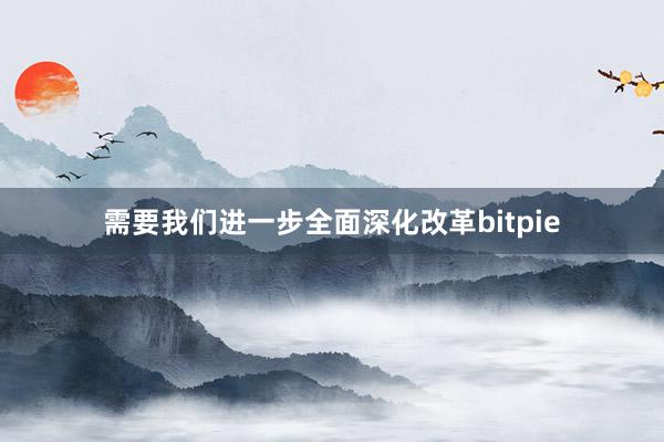 需要我们进一步全面深化改革bitpie