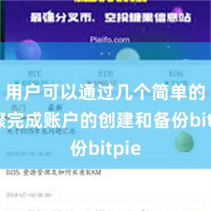 用户可以通过几个简单的步骤完成账户的创建和备份bitpie