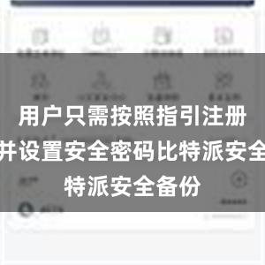 用户只需按照指引注册账户并设置安全密码比特派安全备份